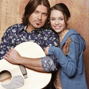 Billy Ray Cyrus and Miley Cyrus in Hannah Montana (2006)