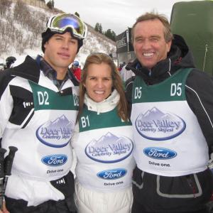 CBS Celebrity Ski-fest. Trevor Donovan, Kerry Kennedy, Bobby Kennedy Jr.