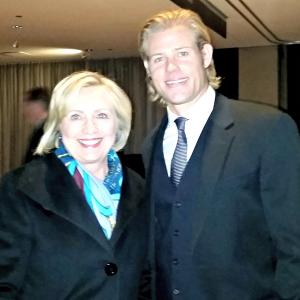 Trevor Donovan and Hillary Clinton