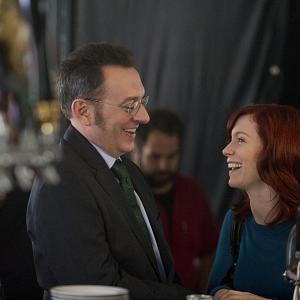 Still of Michael Emerson and Carrie Preston in Person of Interest (2011)