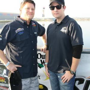 Lloyd Bryan Adams and Michael Dorsey ( Producer and Director at work on NASCAR Special)