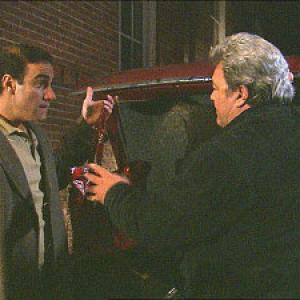 Sonny DAngelo and Michael J Peluso in Title to Murder 2001