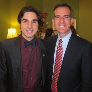 with Mayor of Los Angeles Eric Garcetti