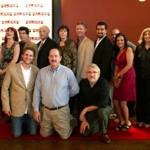 The Cast of Your Last Six Inches at the red carpet premiere at the Alamo Drafthouse Theater