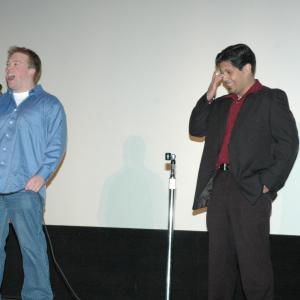 Josh Bear and David A Rodriguez at the Chicago premiere of The Dorm Room