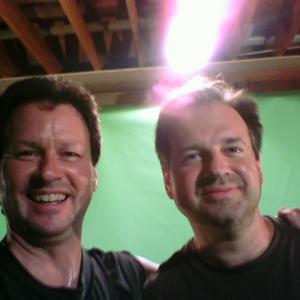 Steve Yank and Bruce Bertrand during the studio shoot of 