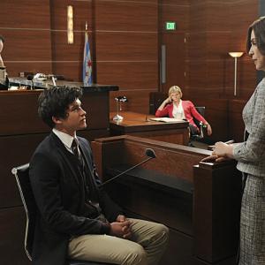 Still of Julianna Margulies Martha Plimpton and Graham Phillips in The Good Wife 2009