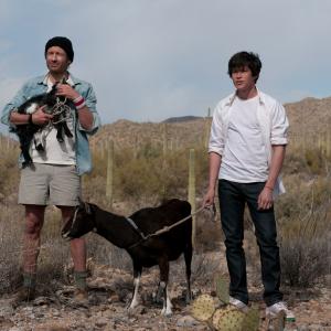 Still of David Duchovny and Graham Phillips in Goats 2012