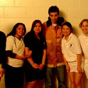 On-set of FETCHING CODY with Jay Baruchel in 2004 as Girl #2