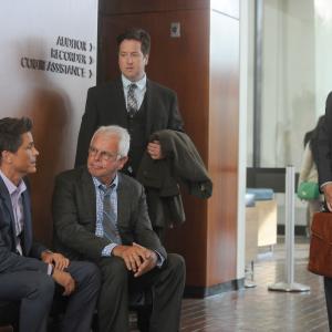 Still of Rob Lowe, Fred Savage, William Devane and Steve Little in The Grinder (2015)