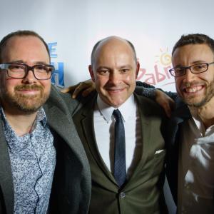 Cal Brunker Rob Corddry and Bob Barlen at the Hollywood premiere of Escape From Planet Earth