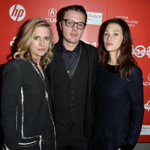 Michael Pitt Brit Marling and Astrid BergsFrisbey at event of I Origins 2014