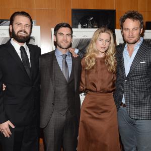Wes Bentley, Jason Clarke, Brit Marling and A.J. Edwards at event of The Better Angels (2014)