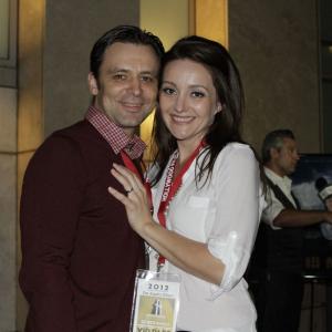 Elizabeta Vidovic with Mario Vidovic at the Hollywood Film Festival