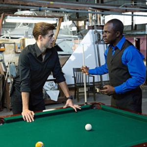Still of Gbenga Akinnagbe and Aaron Tveit in Graceland 2013