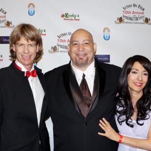 Gregory Graham his wife actorscreenwriterdirector Luciana Lagana and AOF festival director Del Weston at the film and video award ceremony of the Action on Film International Film Festival on 82814