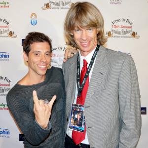 Gregory Graham with actor Alex Montaldo at the screening of Gregorys directorial debut of the television pilot Heavy Metal Greg at the Action on Film International Film Festival on 8/25/14