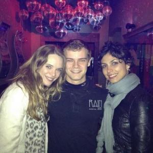 Shane Graham with danielle panabaker and Morena Baccarin