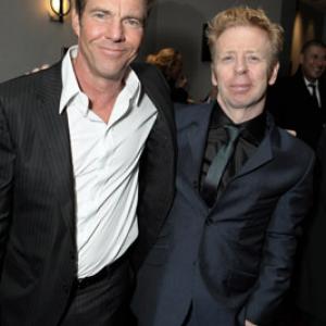 Dennis Quaid and Pete Travis at event of Vantage Point 2008