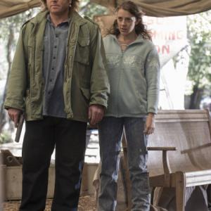 Still of Ron Eldard and Abby Miller in Justified (2010)
