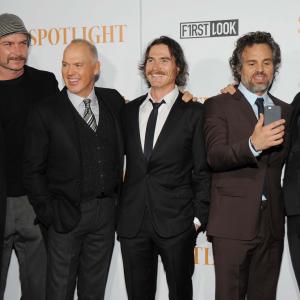 Michael Keaton Liev Schreiber Billy Crudup and Mark Ruffalo at event of Spotlight 2015