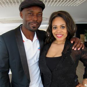 Jimmy JeanLouis and Angelique Mont at the Cannes Film Festival
