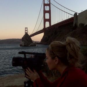 Cassie Jaye filming the feature documentary Daddy I Do