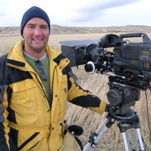 Troy shooting a documentary in Montana