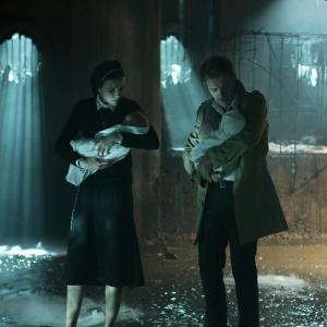 Still of Matt Ryan and Claire van der Boom in Constantine 2014