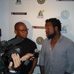 Larry Strong and Kevin Arbouet at Screening of Last Day of Summer July 2010