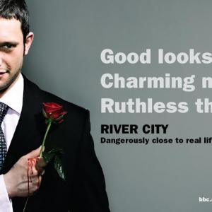 Chris Brazier as Ewan for the BBCs River City Poster campaign