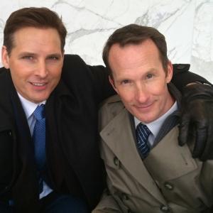 With Peter Facinelli on the set of NBCs ODYSSEY