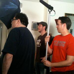 Directing on the set of 