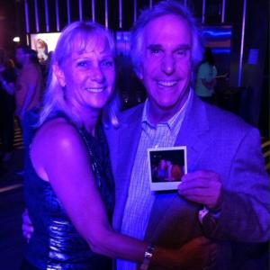 Shown here with Henry Winkler at 2014 ATX Festival, holding previous Polaroid taken together in 1981!