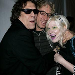 Photographer Mick Rock Andy Dick and Gidle Partridge