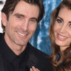 Actor Sharlto Copley (L) and Tanit Phoenix attend the World Premiere of Disney's 'Maleficent' at the El Capitan Theatre on May 28, 2014 in Hollywood, California.