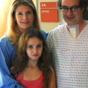 Emma Prescott John Billingsly and Alison LaPlaca on the set of Greys Anatomy