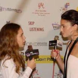 Emma on the Red Carpet of the Summer Film Festival at the Elysian Theater