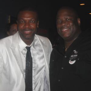 Chris Tucker and Michael J Arbouet at the Chris Tucker Live show in Westbury NY