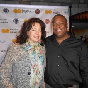 Sean Young and Michael J. Arbouet at the Gold Coast International Film Festival