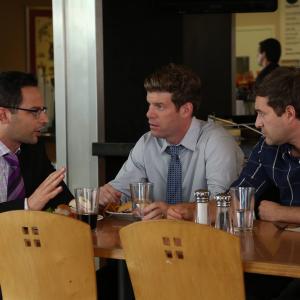 Still of Mark Duplass Stephen Rannazzisi and Nick Kroll in The League 2009