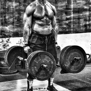 Oleg Prudius' daily training regimen of dead-lifting 540 lbs.