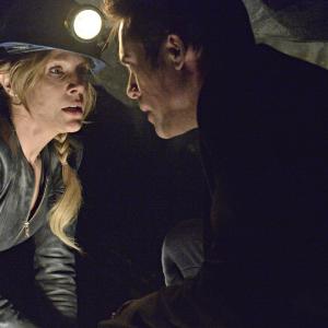 Still of Julie Benz and James Murray in Defiance 2013