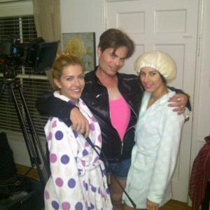 Behind the scene of the shooting of Girlfriends the movie with Lindsay Taylor John Downey III and Natasha Adamo