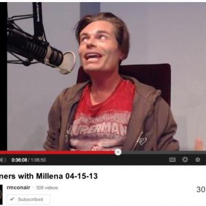 John Downey III appears on Manner's and More w/Millena (episode #13, his 6th show, 4/15/13)