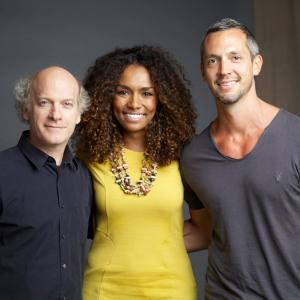 With Timothy GreenfieldSanders and Janet Mock on set of HBOs The Out List