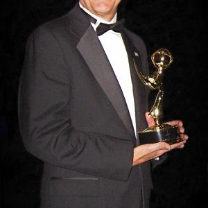 Larry Newman with 60th Annual Emmy Award for Outstanding Achievement in ChildrenYouth Programming