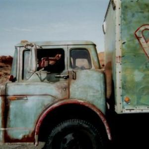 Joshua Ligairi driving the Moving McAllister picture truck in Moab Utah