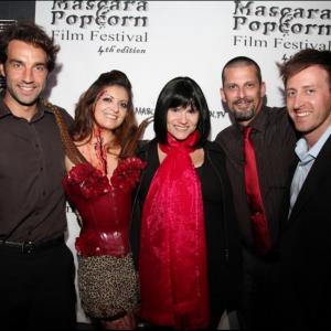 At the Mascara and Popcorn Film festival August 1518 2013 With Antony Dominguez Patricia Chica Florence Touliatos and Martin Senechal