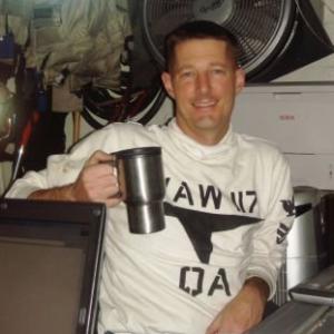 Dan in real life aboard the USS Nimitz